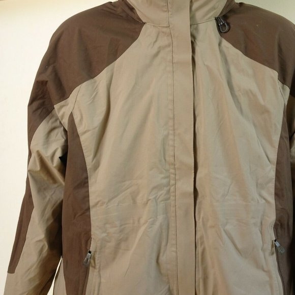 LL Bean Women All Season Jacket Large Removable Polartec Liner Waterproof Shell - Picture 2 of 12